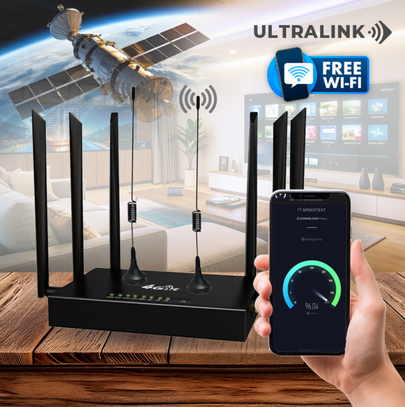 Ultra Link Free Wifi Router [UNLIMITED SATELLITE INTERNET]